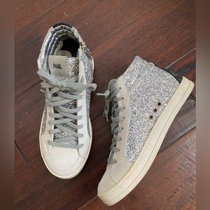 P448 Skate Glitter High Top Sneakers